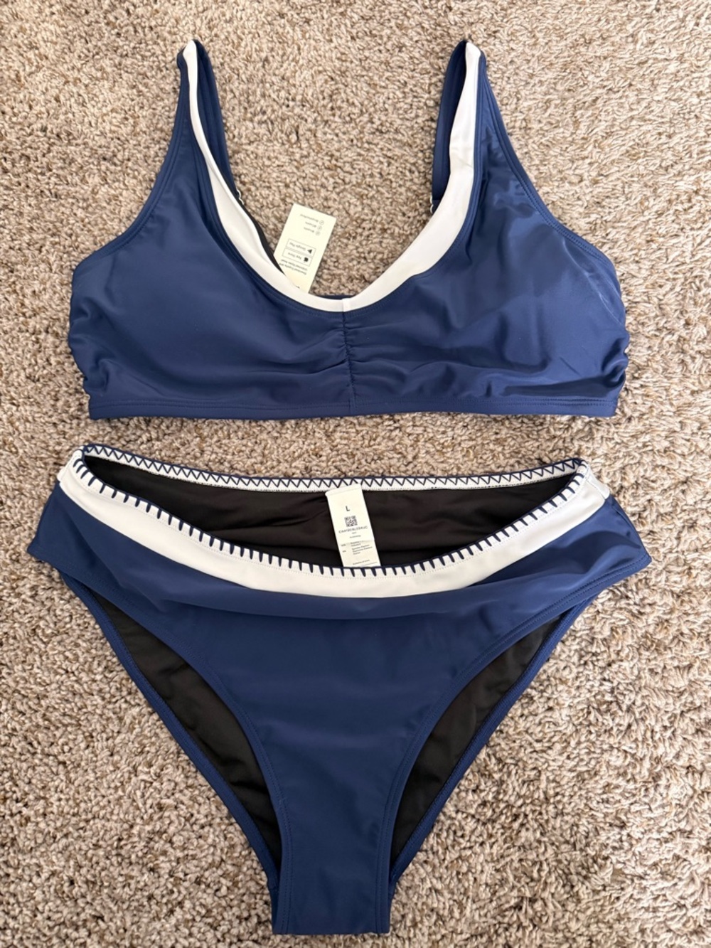 Cupshe Scoop Bikini NWT Size Large